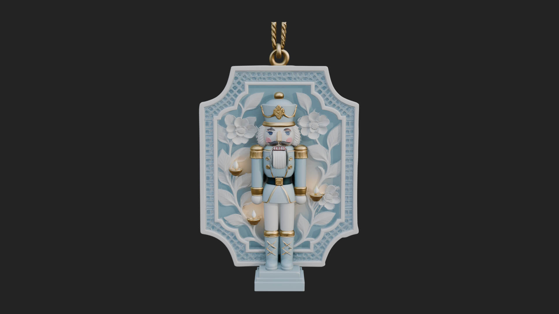 Nutcracker Panel Ornament Design 1 3D Print Model 3D Model