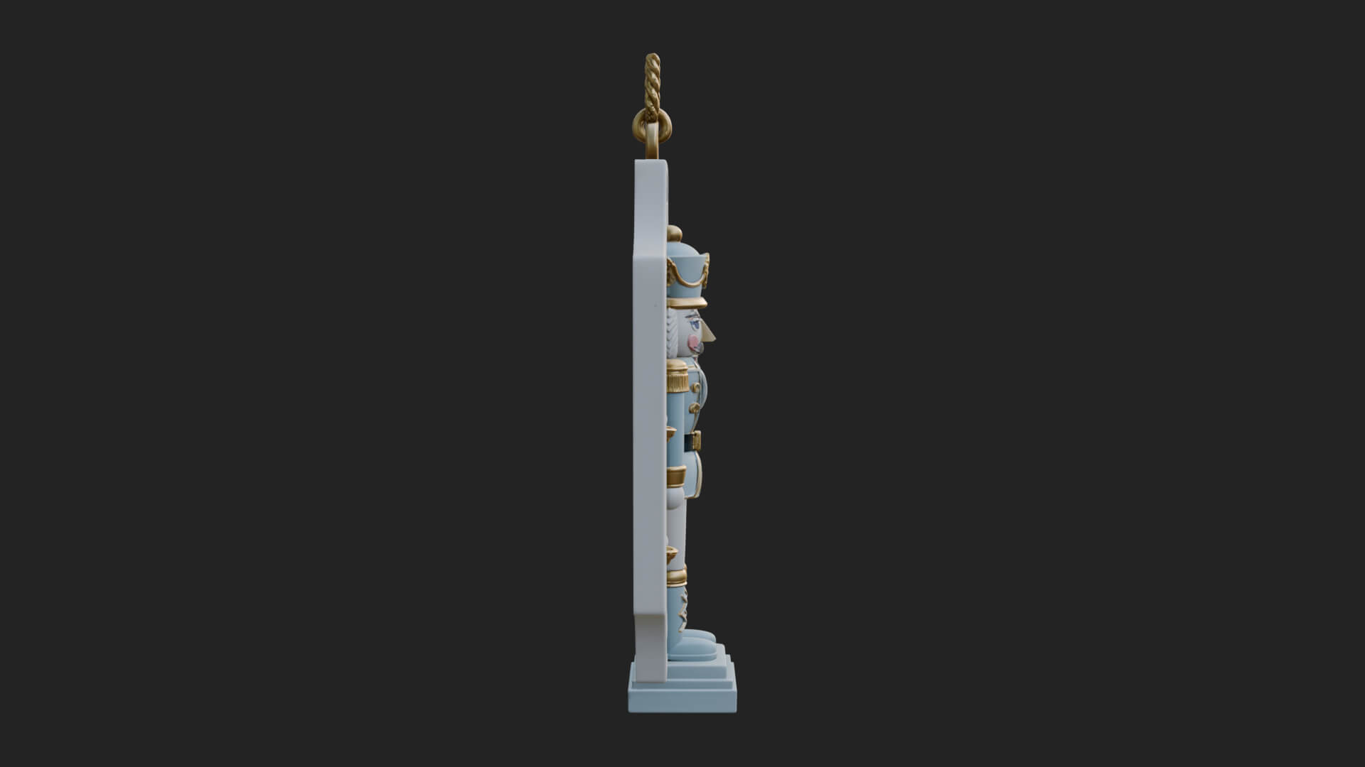 Nutcracker Panel Ornament Design 1 3D Print Model 3D Model