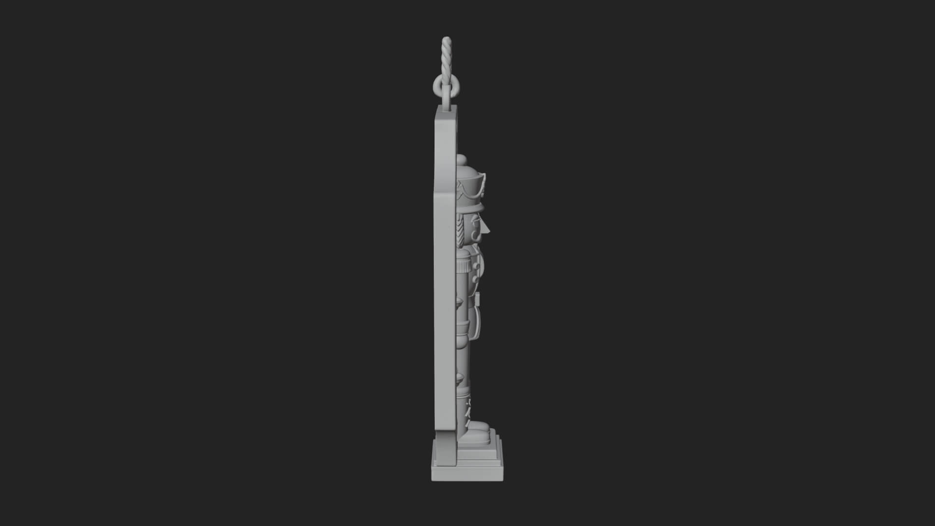 Nutcracker Panel Ornament Design 1 3D Print Model 3D Model