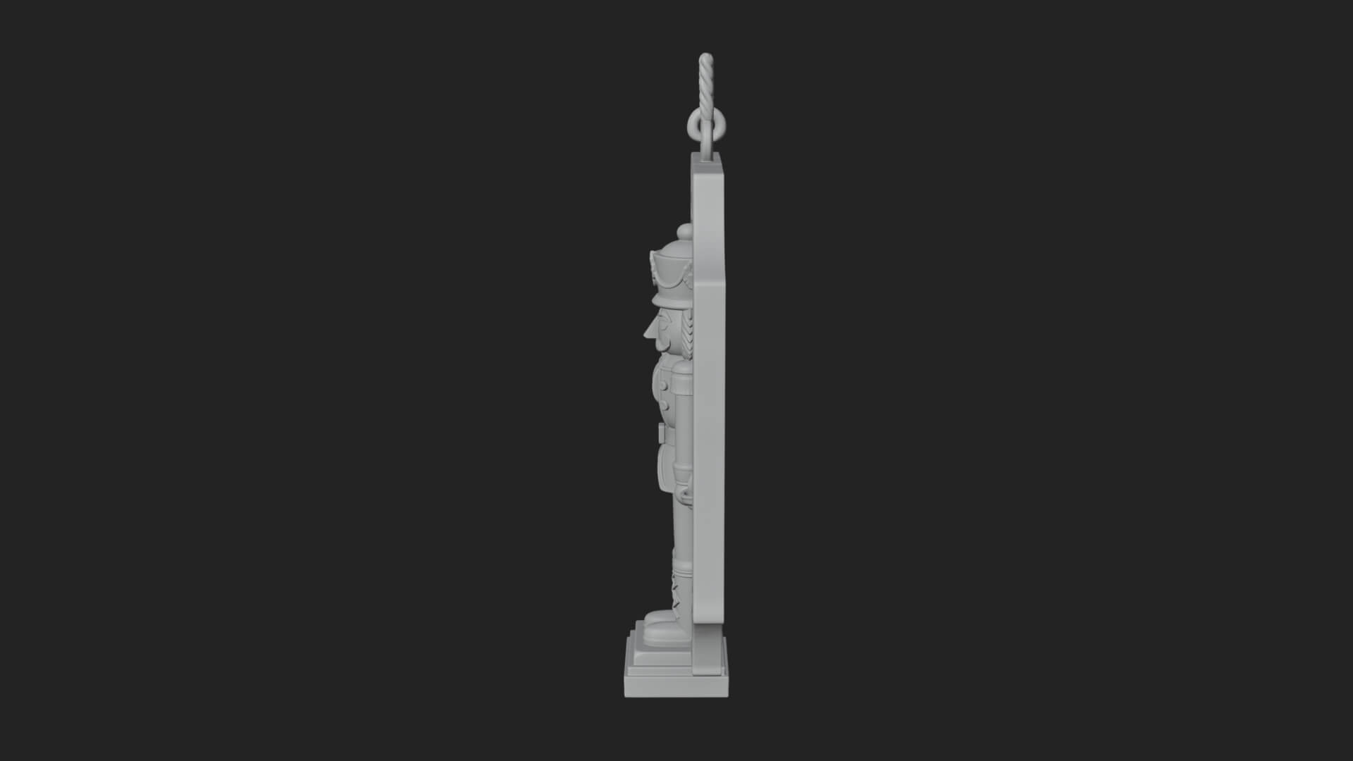 Nutcracker Panel Ornament Design 1 3D Print Model 3D Model