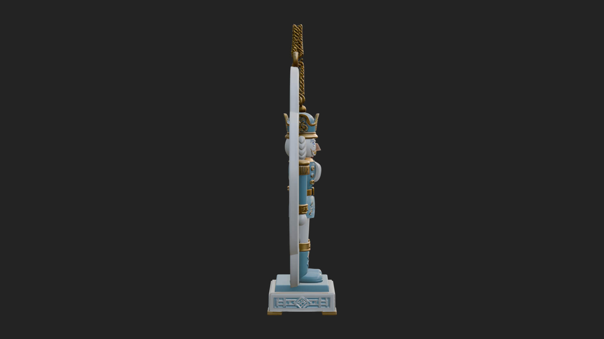 Nutcracker Panel Ornament Design 2 3D Print Model 3D Model