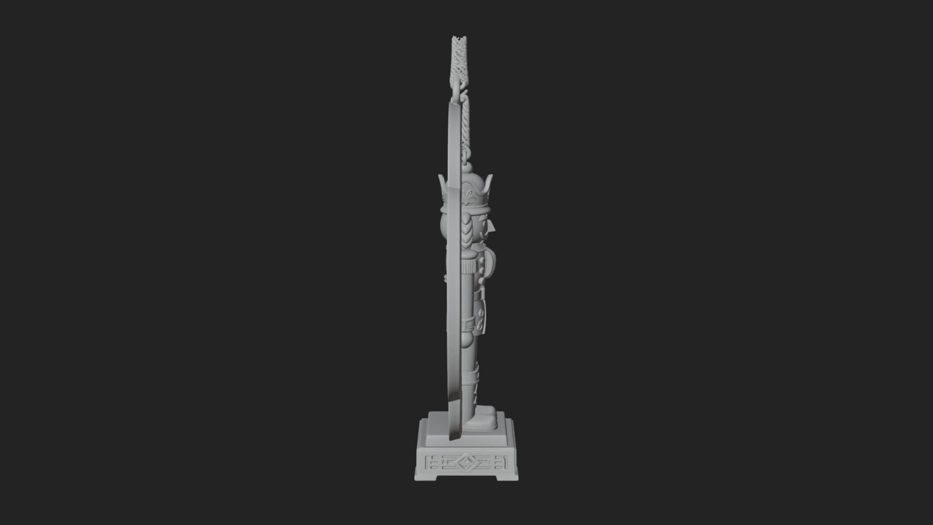 Nutcracker Panel Ornament Design 2 3D Print Model 3D Model