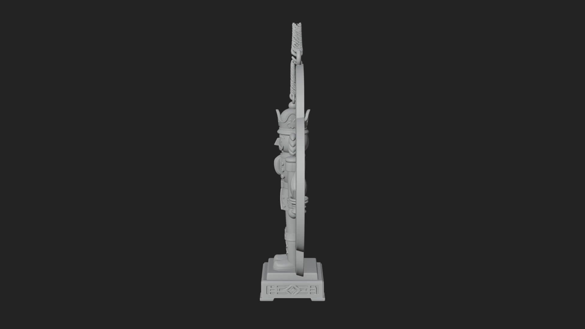 Nutcracker Panel Ornament Design 2 3D Print Model 3D Model