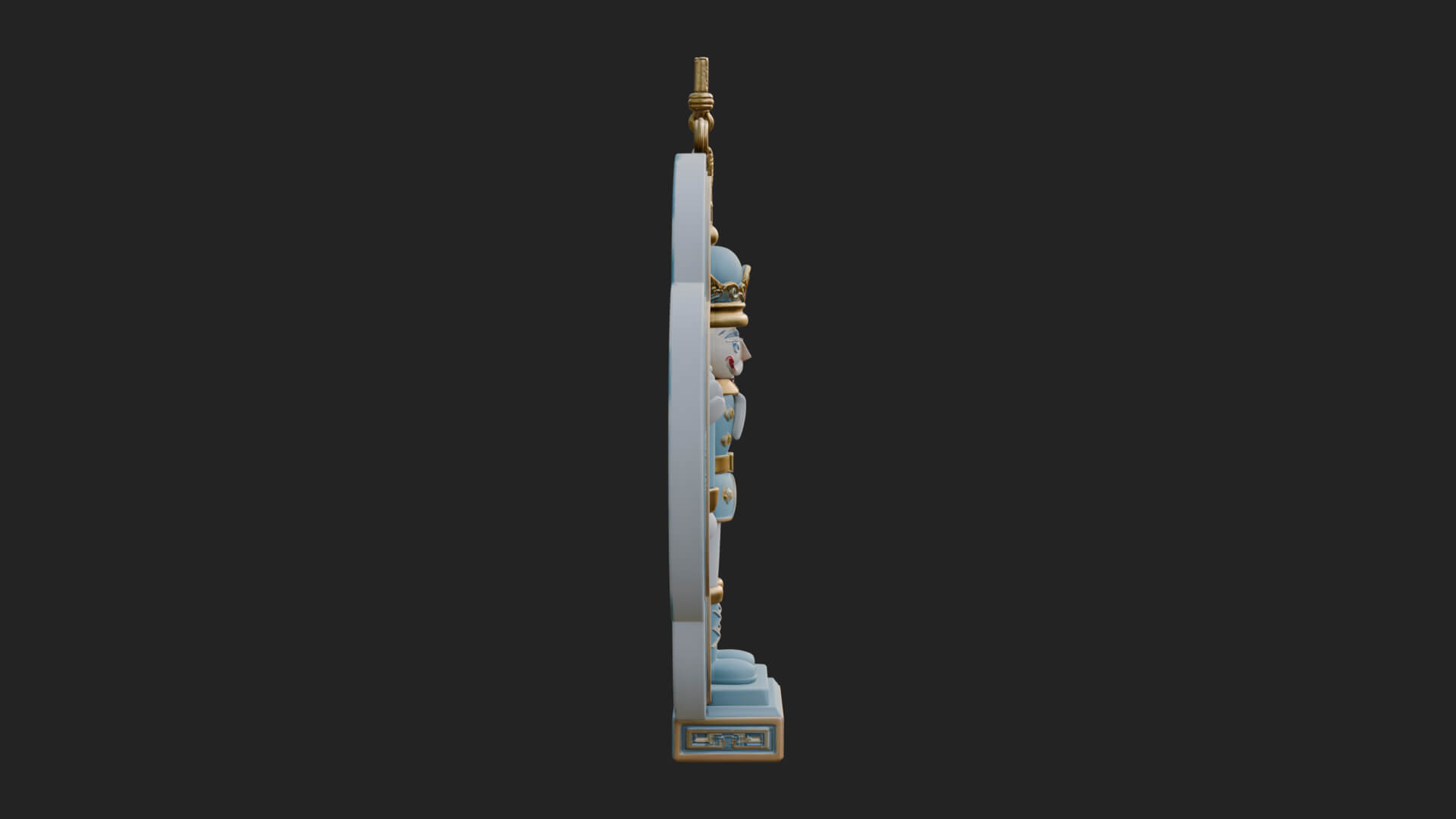 Nutcracker Panel Ornament Design 3 3D Print Model 3D Model