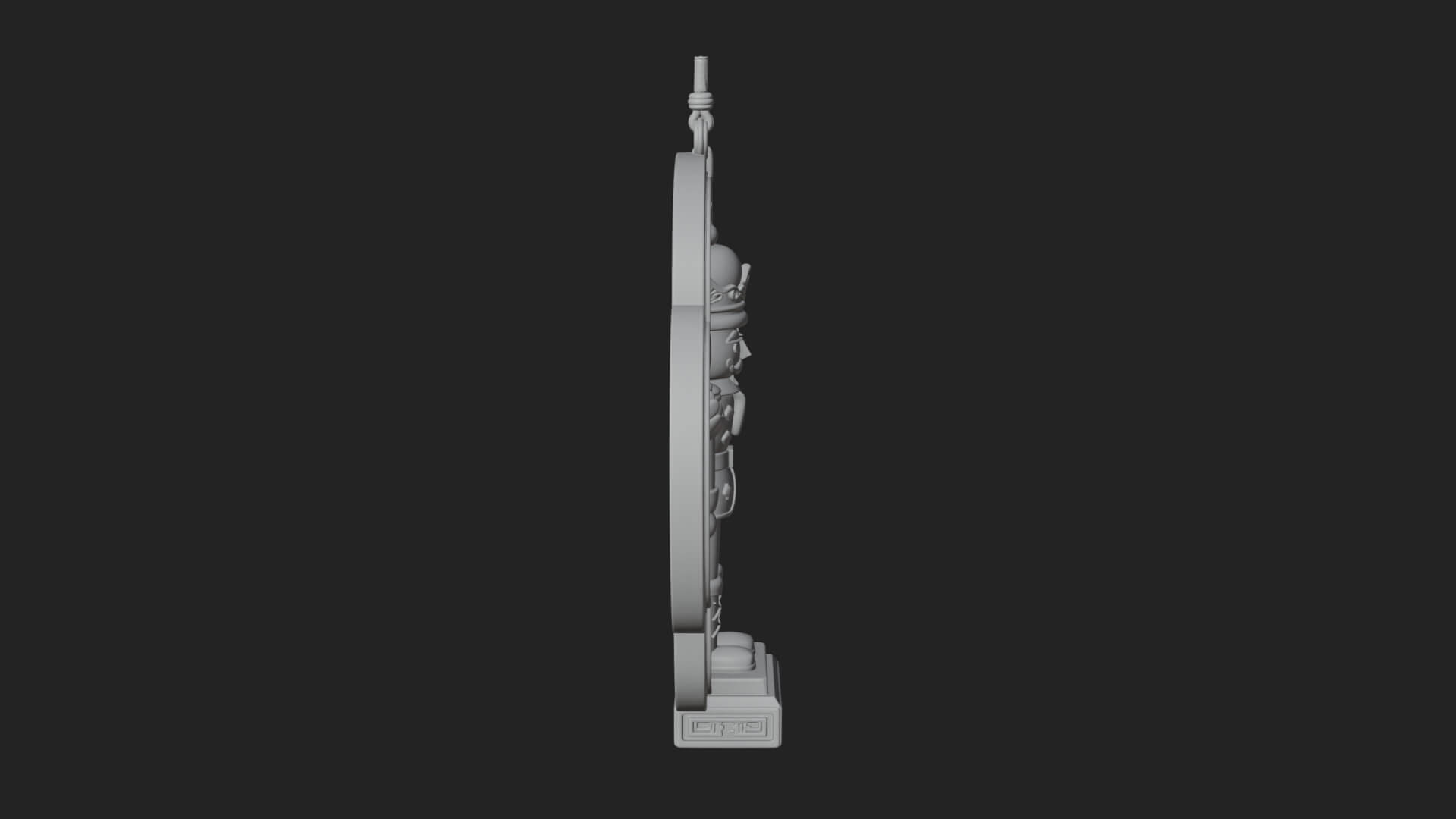 Nutcracker Panel Ornament Design 3 3D Print Model 3D Model