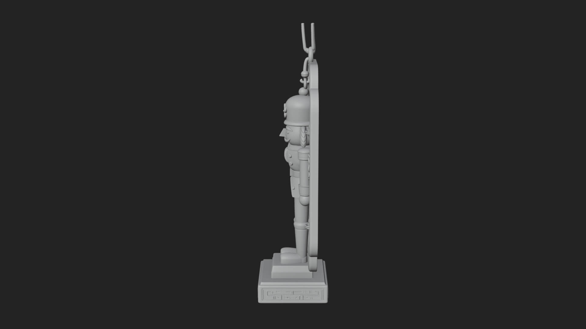 Nutcracker Panel Ornament Design 4 3D Print Model 3D Model