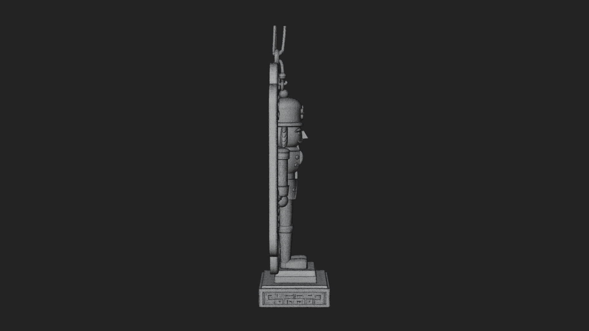 Nutcracker Panel Ornament Design 4 3D Print Model 3D Model