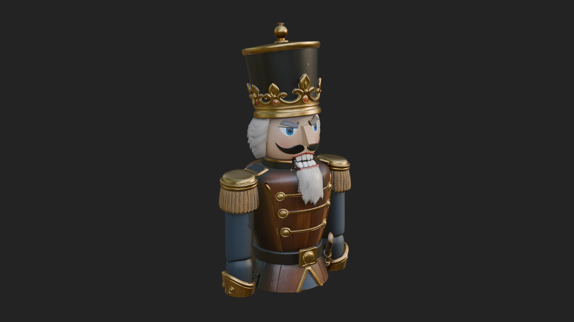 Nutcracker Soldier Statue Design 5 3D Print Model 3D Model