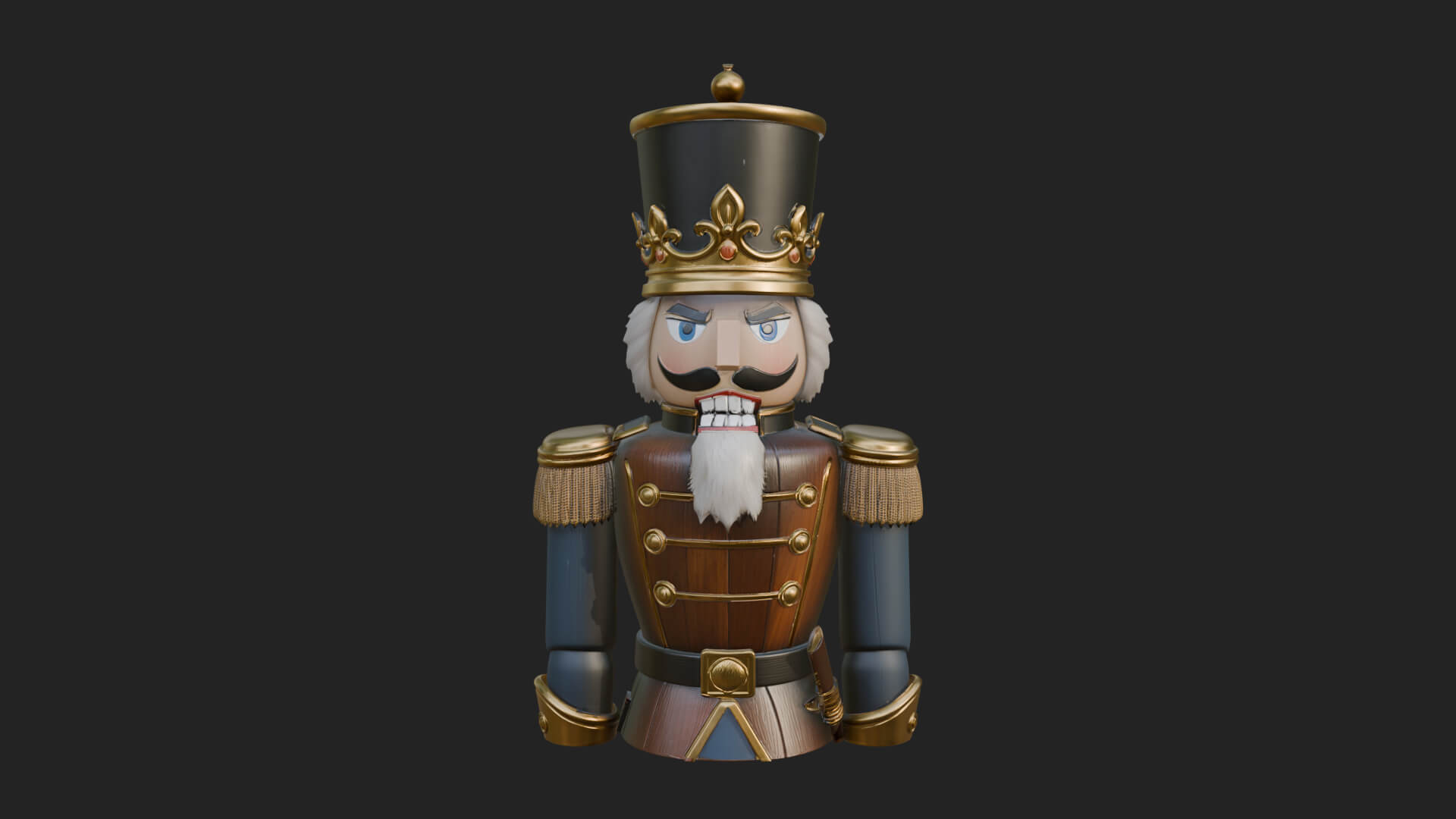 Nutcracker Soldier Statue Design 5 3D Print Model 3D Model