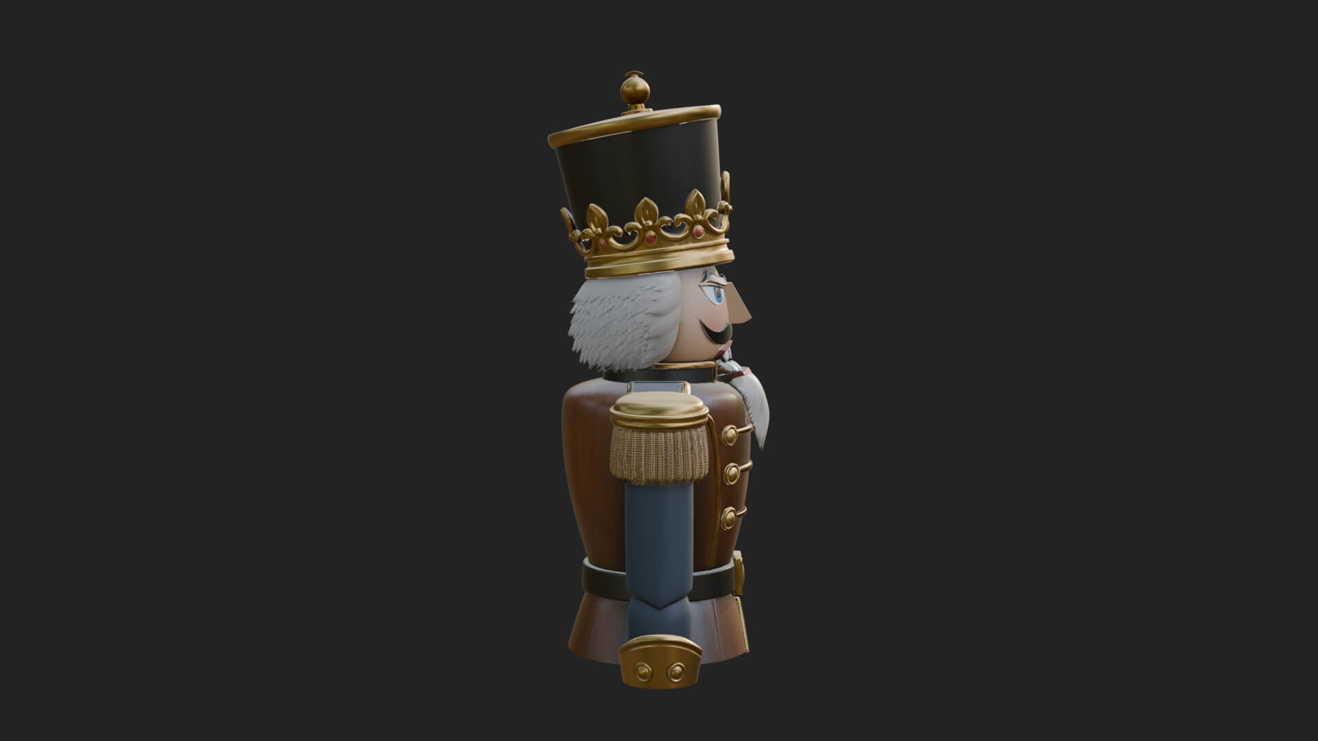 Nutcracker Soldier Statue Design 5 3D Print Model 3D Model