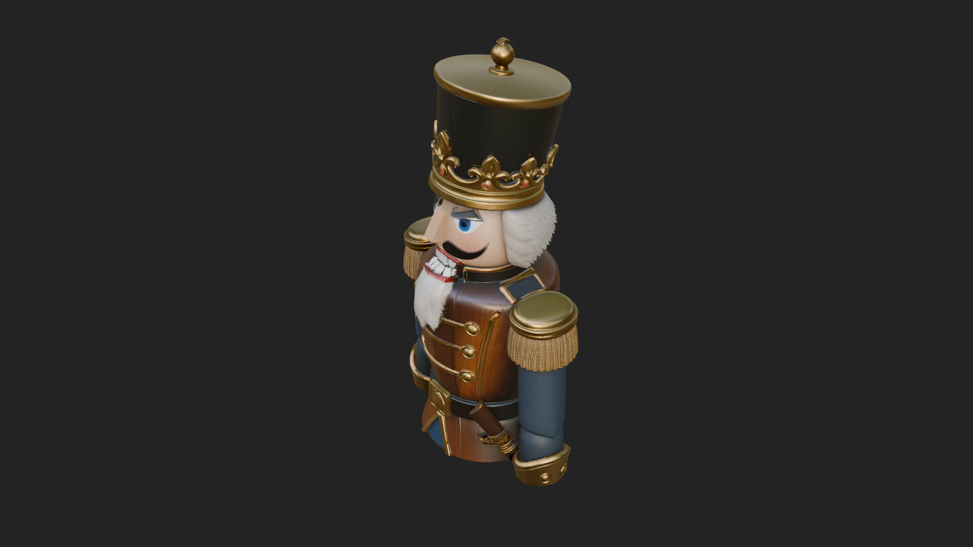 Nutcracker Soldier Statue Design 5 3D Print Model 3D Model