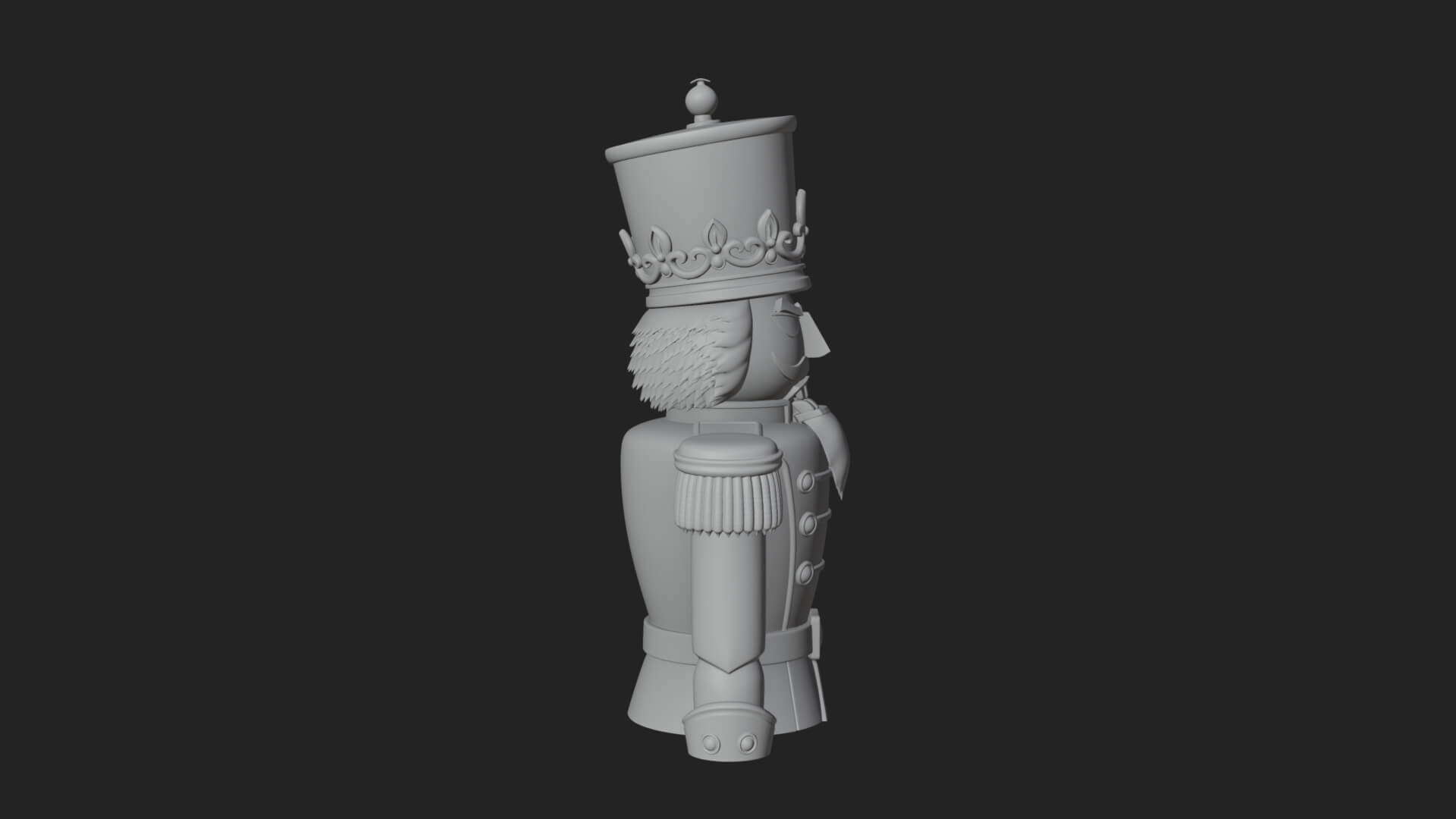 Nutcracker Soldier Statue Design 5 3D Print Model 3D Model