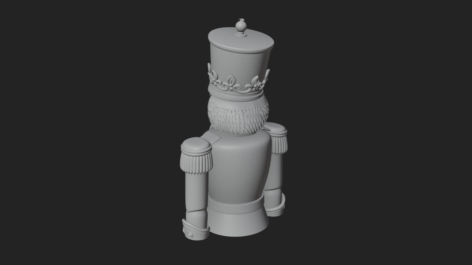 Nutcracker Soldier Statue Design 5 3D Print Model 3D Model