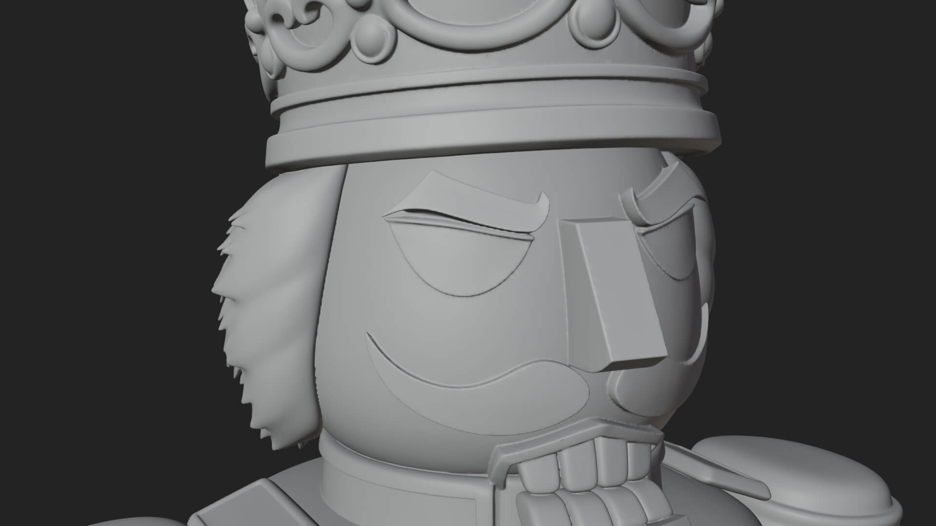 Nutcracker Soldier Statue Design 5 3D Print Model 3D Model