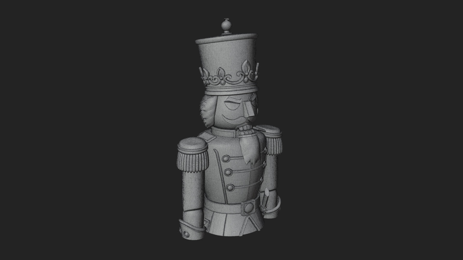 Nutcracker Soldier Statue Design 5 3D Print Model 3D Model