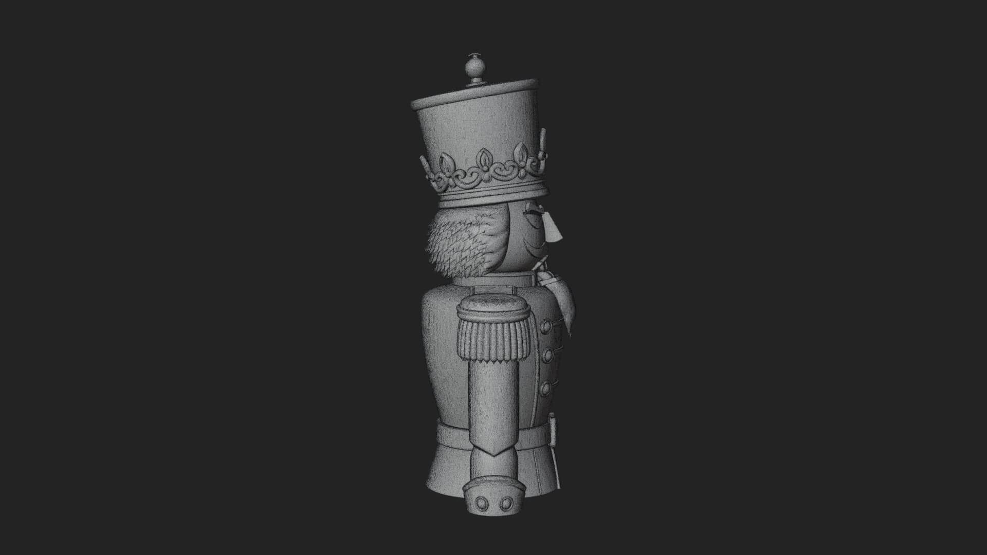 Nutcracker Soldier Statue Design 5 3D Print Model 3D Model