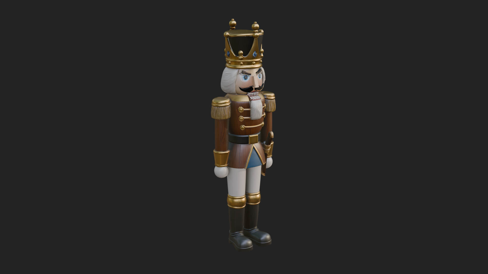 Nutcracker Soldier Statue Design 6 3D Print Model 3D Model