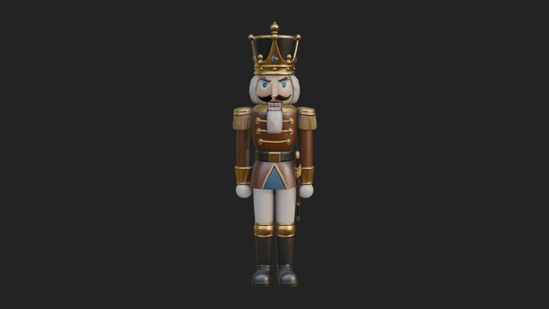 Nutcracker Soldier Statue Design 6 3D Print Model 3D Model