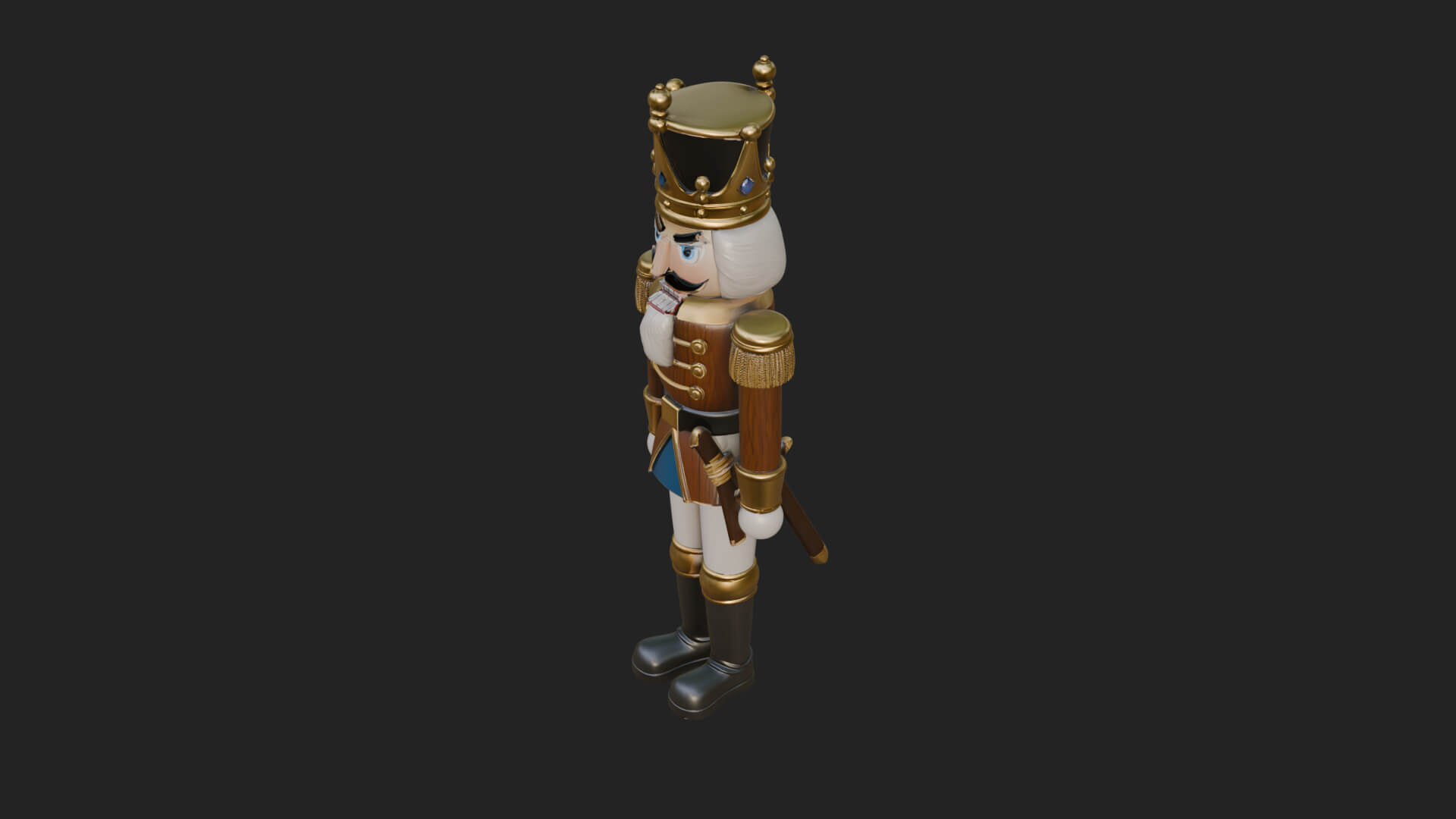 Nutcracker Soldier Statue Design 6 3D Print Model 3D Model