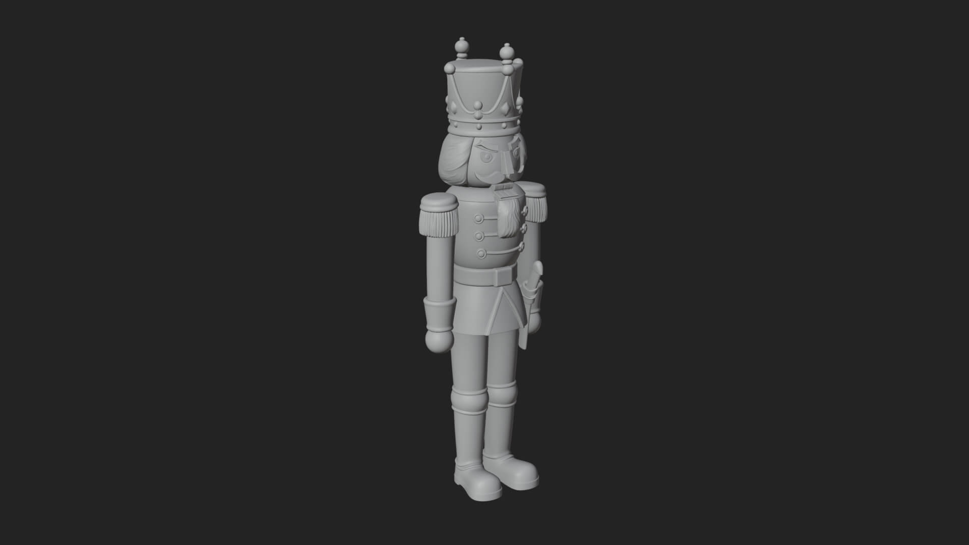 Nutcracker Soldier Statue Design 6 3D Print Model 3D Model