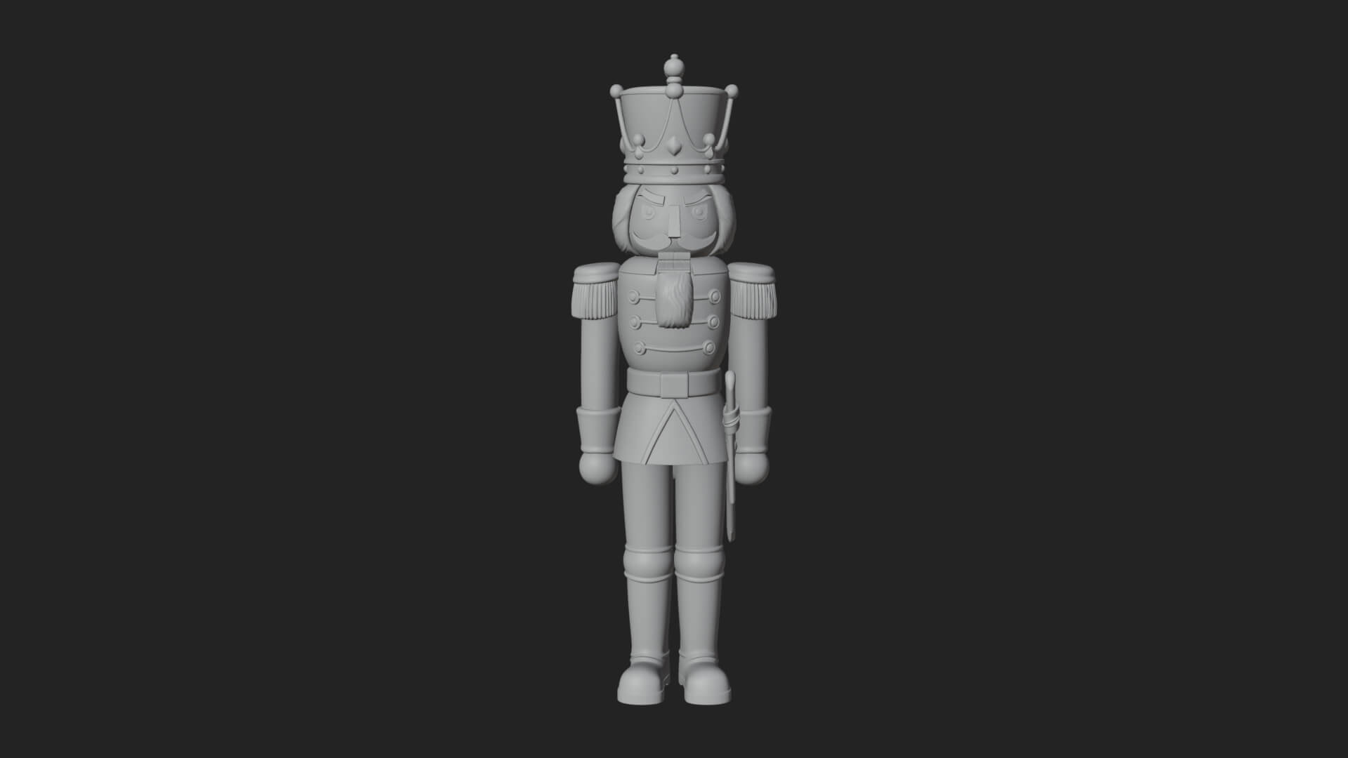Nutcracker Soldier Statue Design 6 3D Print Model 3D Model