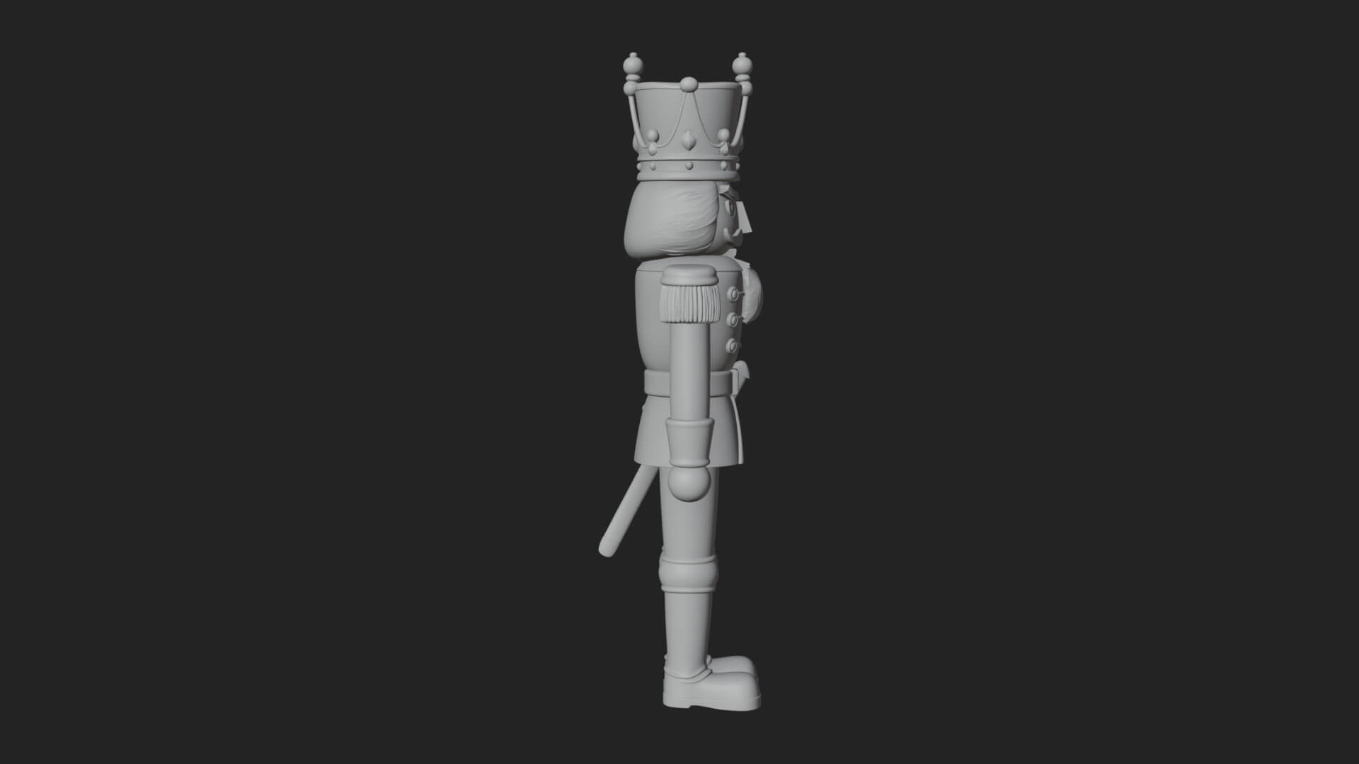 Nutcracker Soldier Statue Design 6 3D Print Model 3D Model