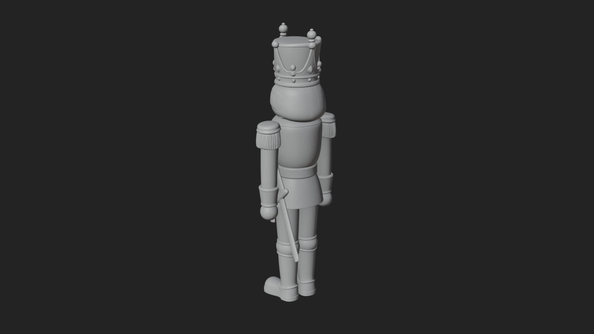 Nutcracker Soldier Statue Design 6 3D Print Model 3D Model