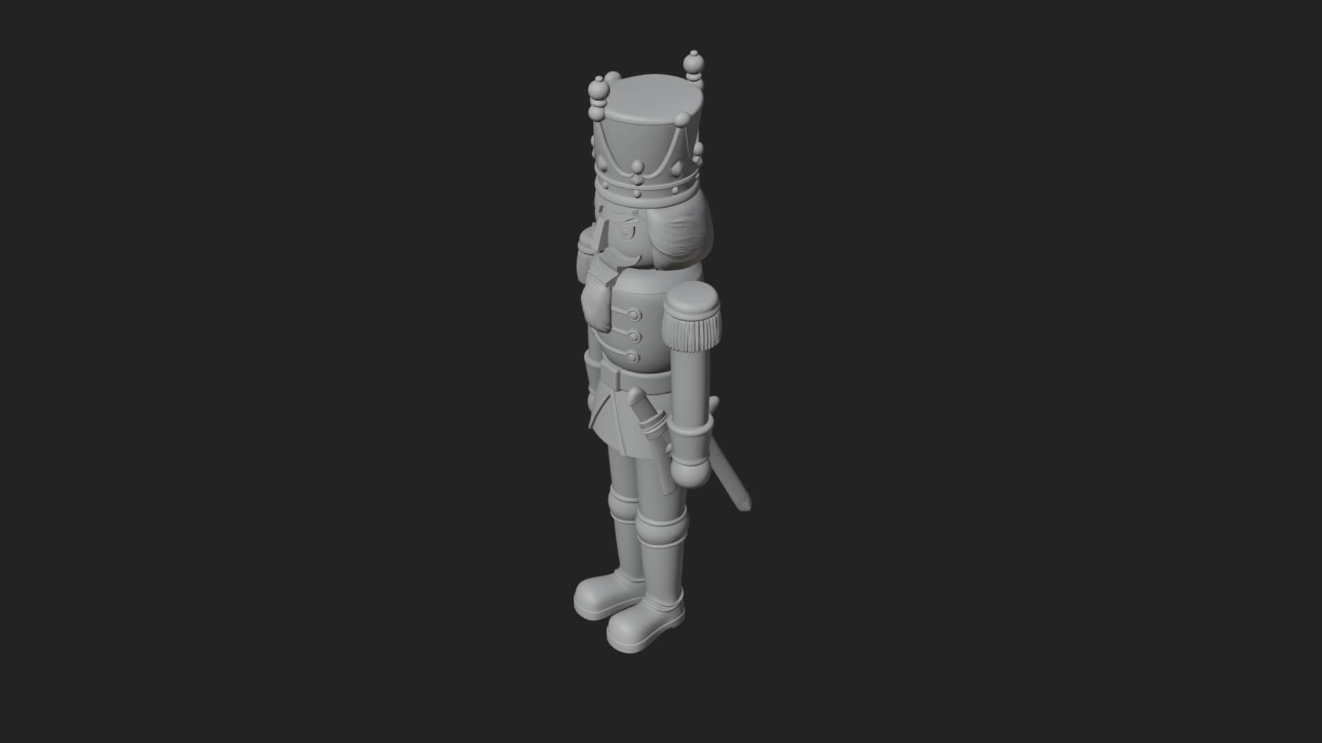 Nutcracker Soldier Statue Design 6 3D Print Model 3D Model