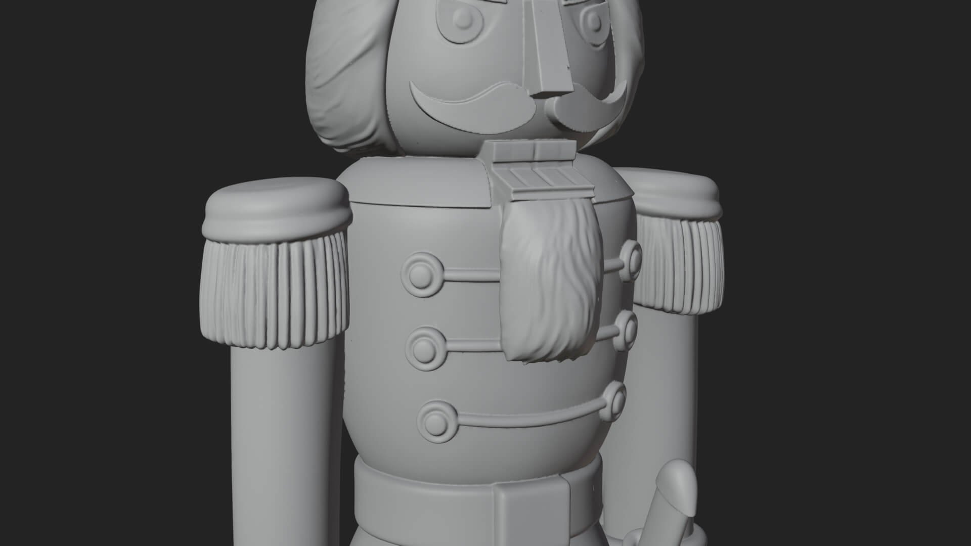 Nutcracker Soldier Statue Design 6 3D Print Model 3D Model
