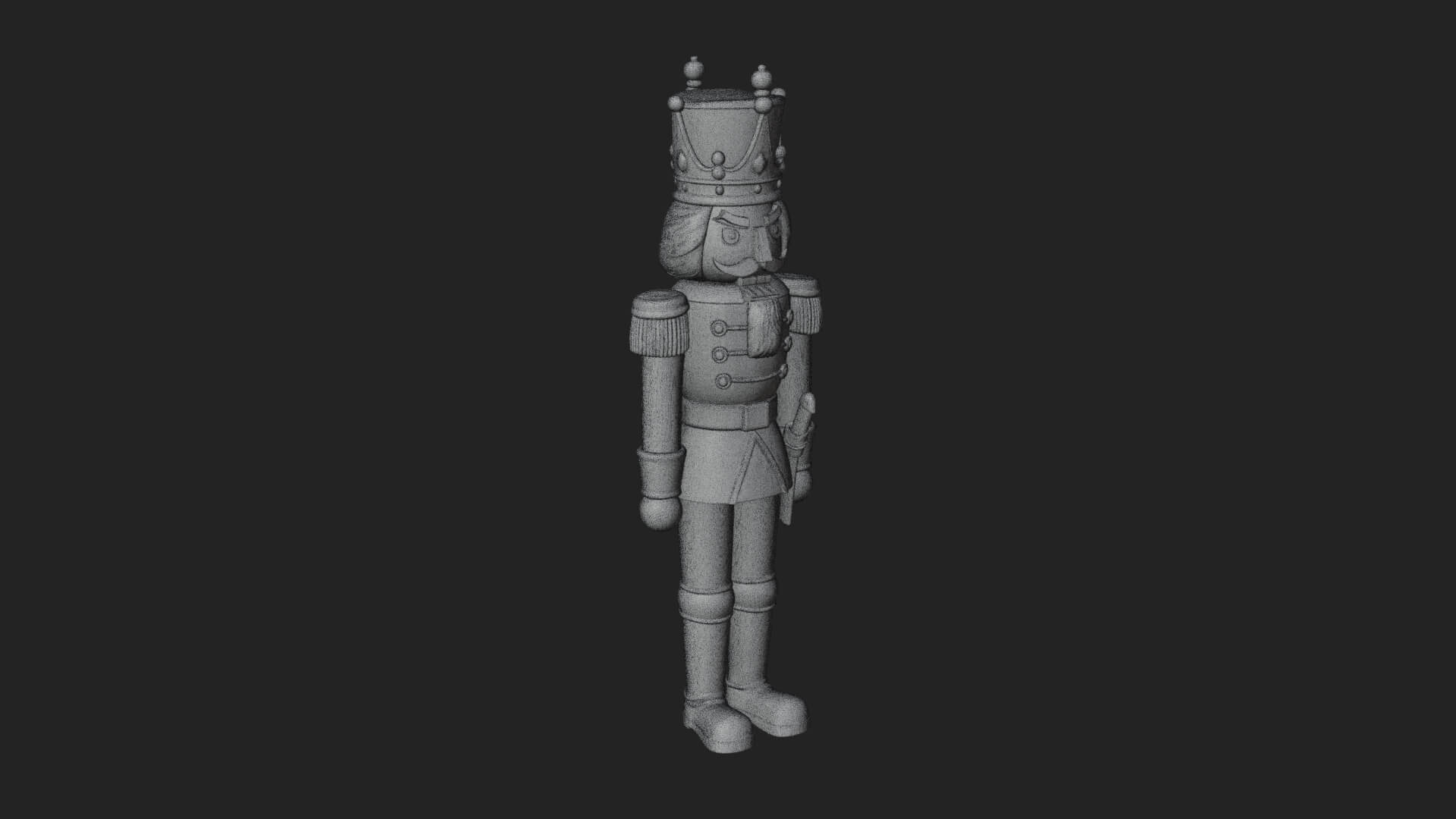 Nutcracker Soldier Statue Design 6 3D Print Model 3D Model