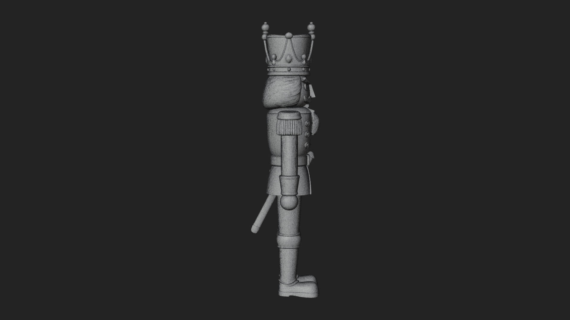 Nutcracker Soldier Statue Design 6 3D Print Model 3D Model