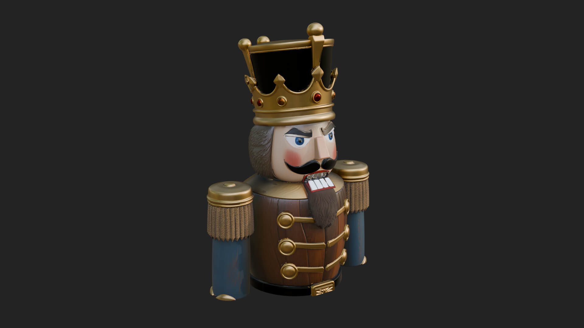 Nutcracker Soldier Statue Design 7 3D Print Model 3D Model
