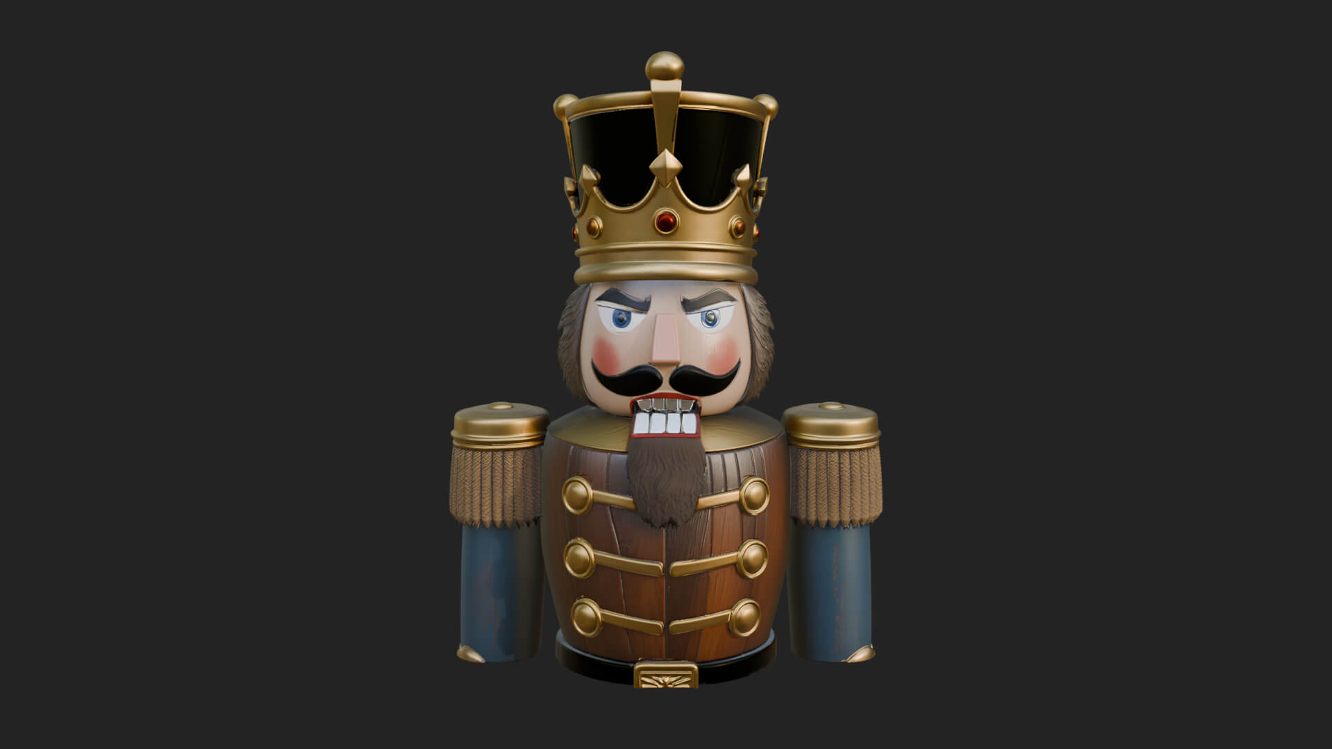 Nutcracker Soldier Statue Design 7 3D Print Model 3D Model
