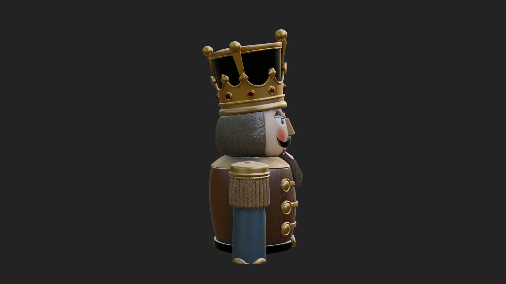 Nutcracker Soldier Statue Design 7 3D Print Model 3D Model