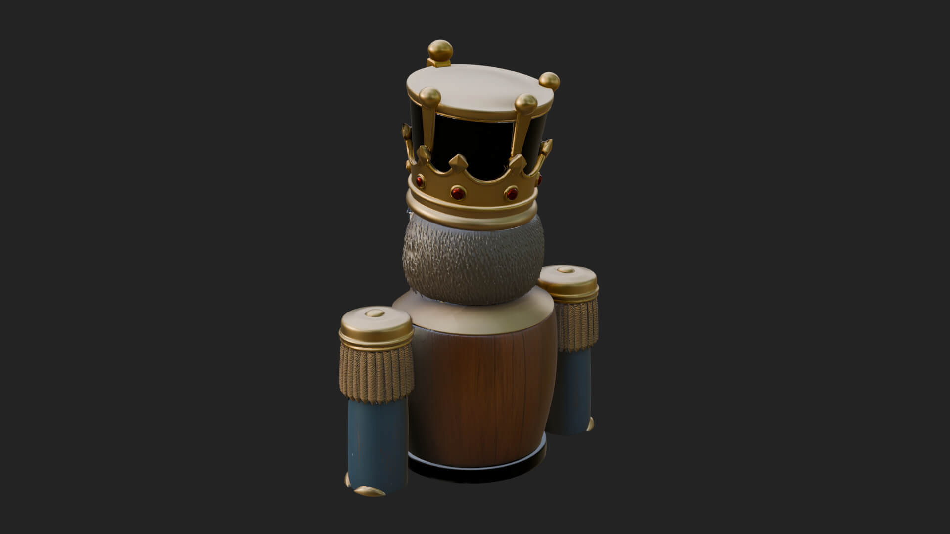 Nutcracker Soldier Statue Design 7 3D Print Model 3D Model