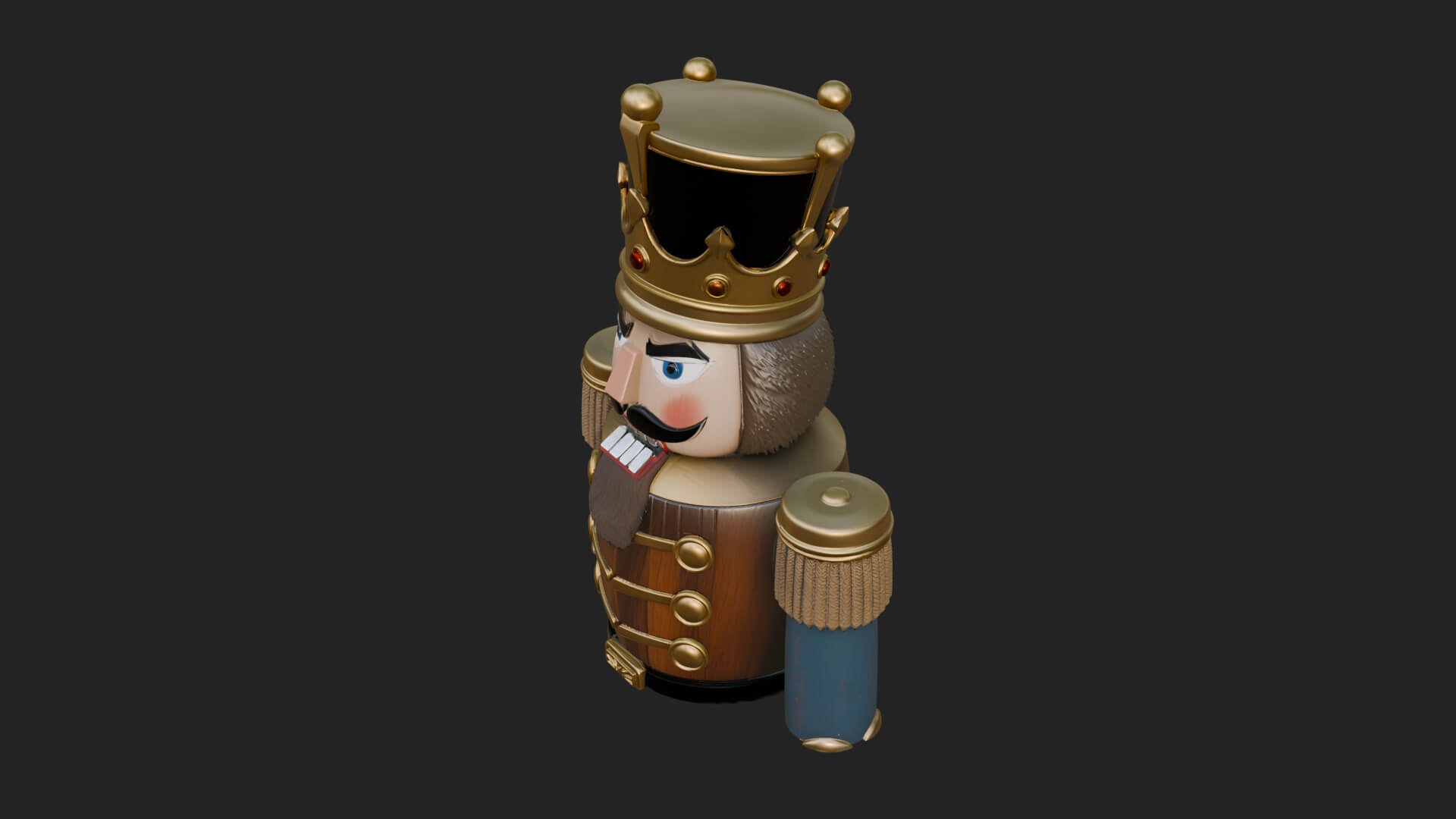 Nutcracker Soldier Statue Design 7 3D Print Model 3D Model