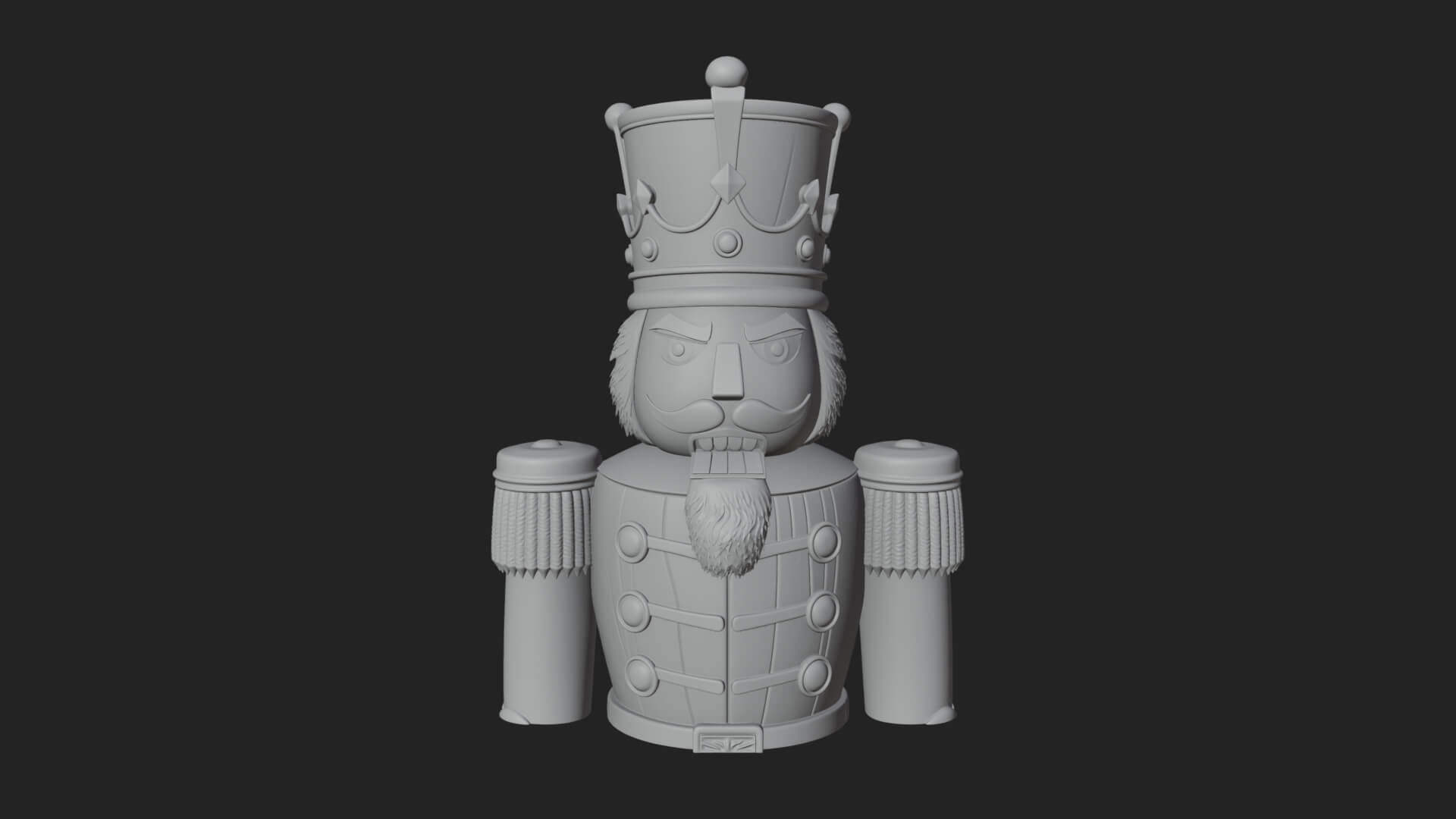 Nutcracker Soldier Statue Design 7 3D Print Model 3D Model