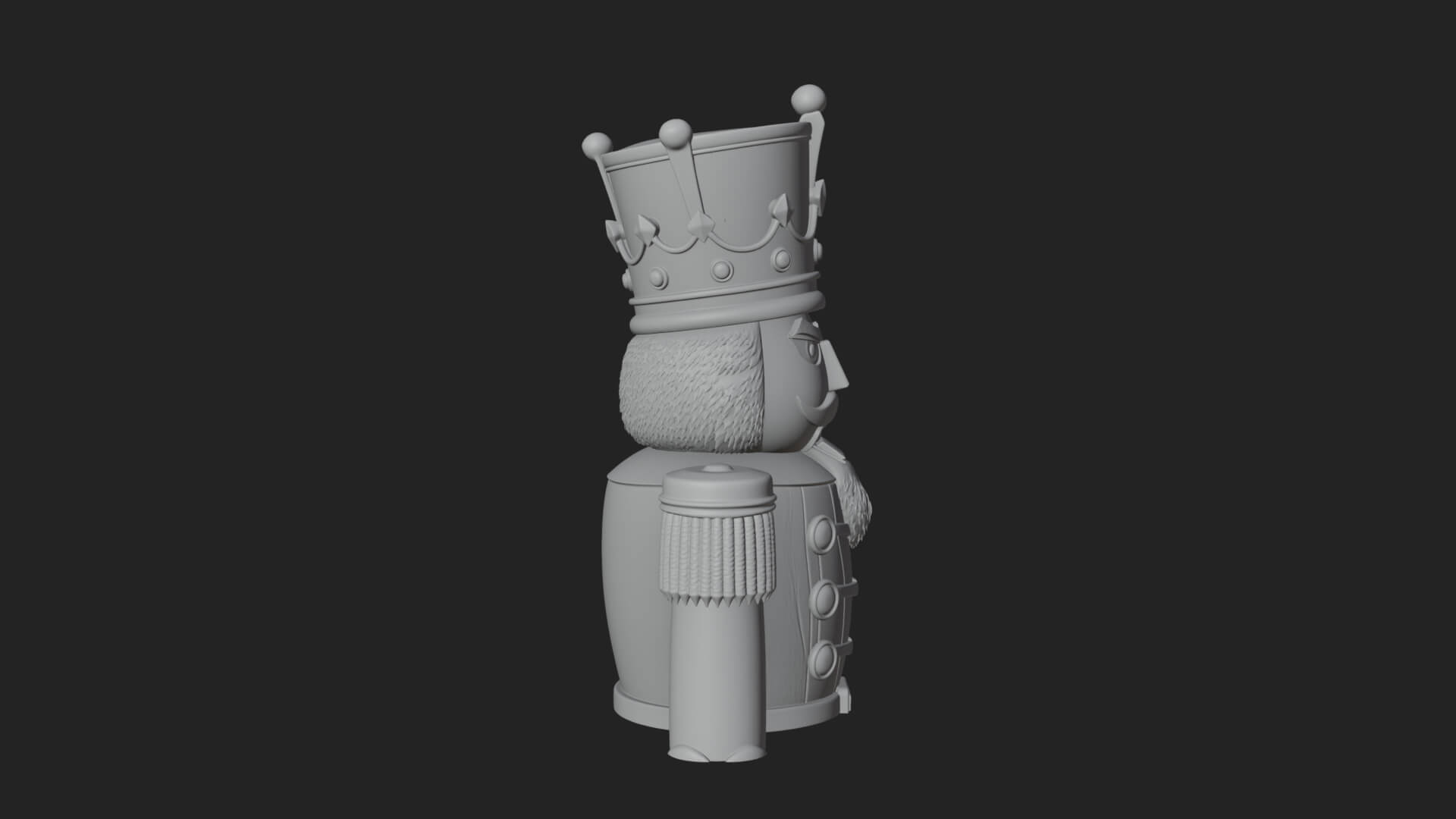 Nutcracker Soldier Statue Design 7 3D Print Model 3D Model