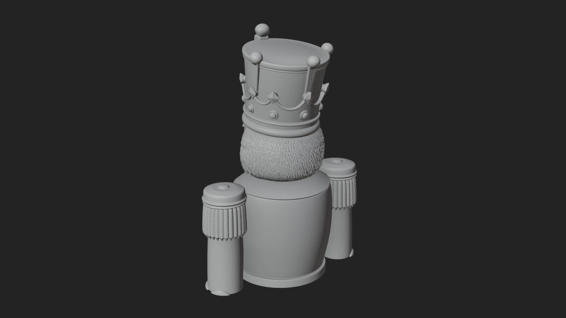 Nutcracker Soldier Statue Design 7 3D Print Model 3D Model