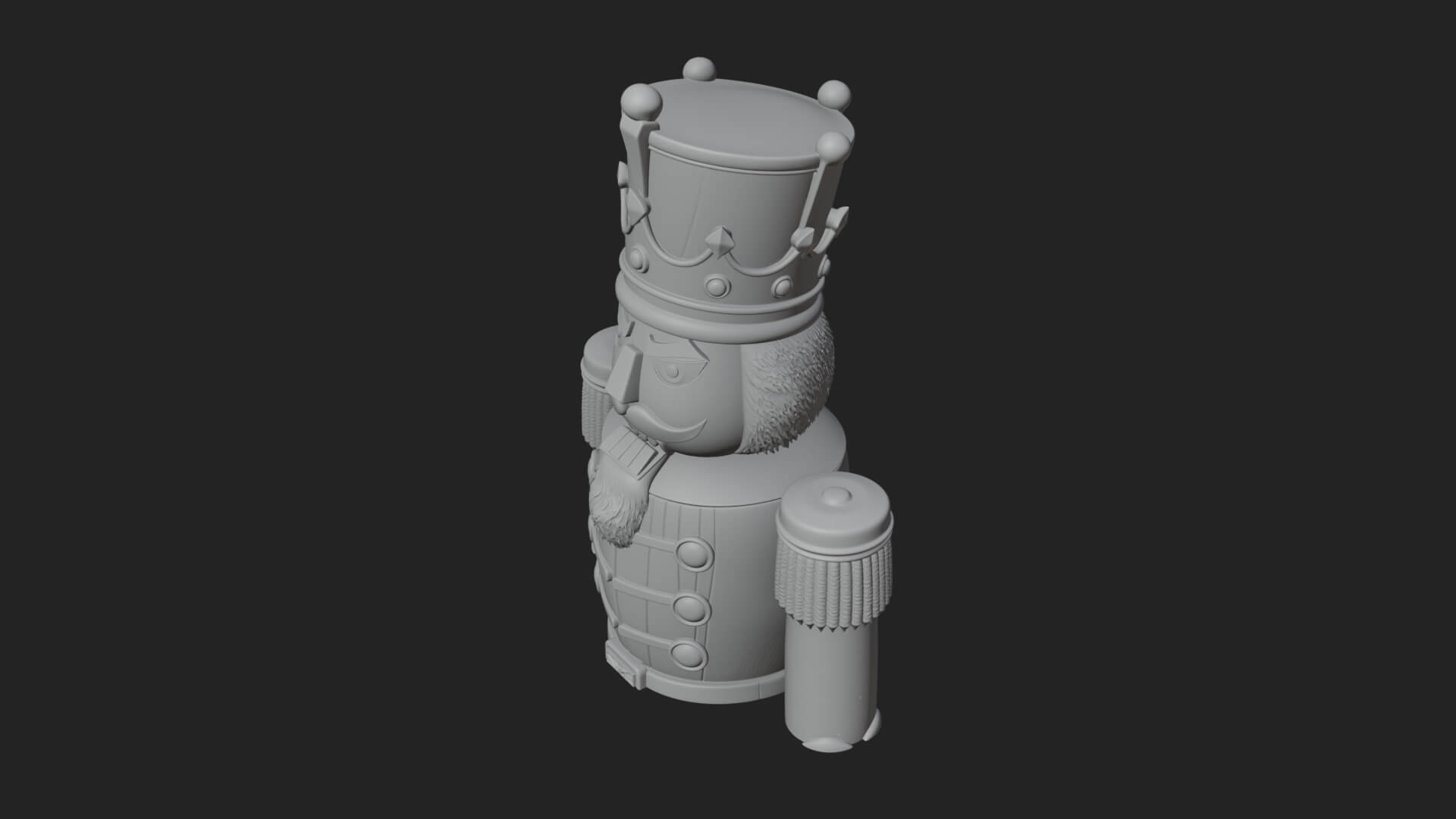 Nutcracker Soldier Statue Design 7 3D Print Model 3D Model
