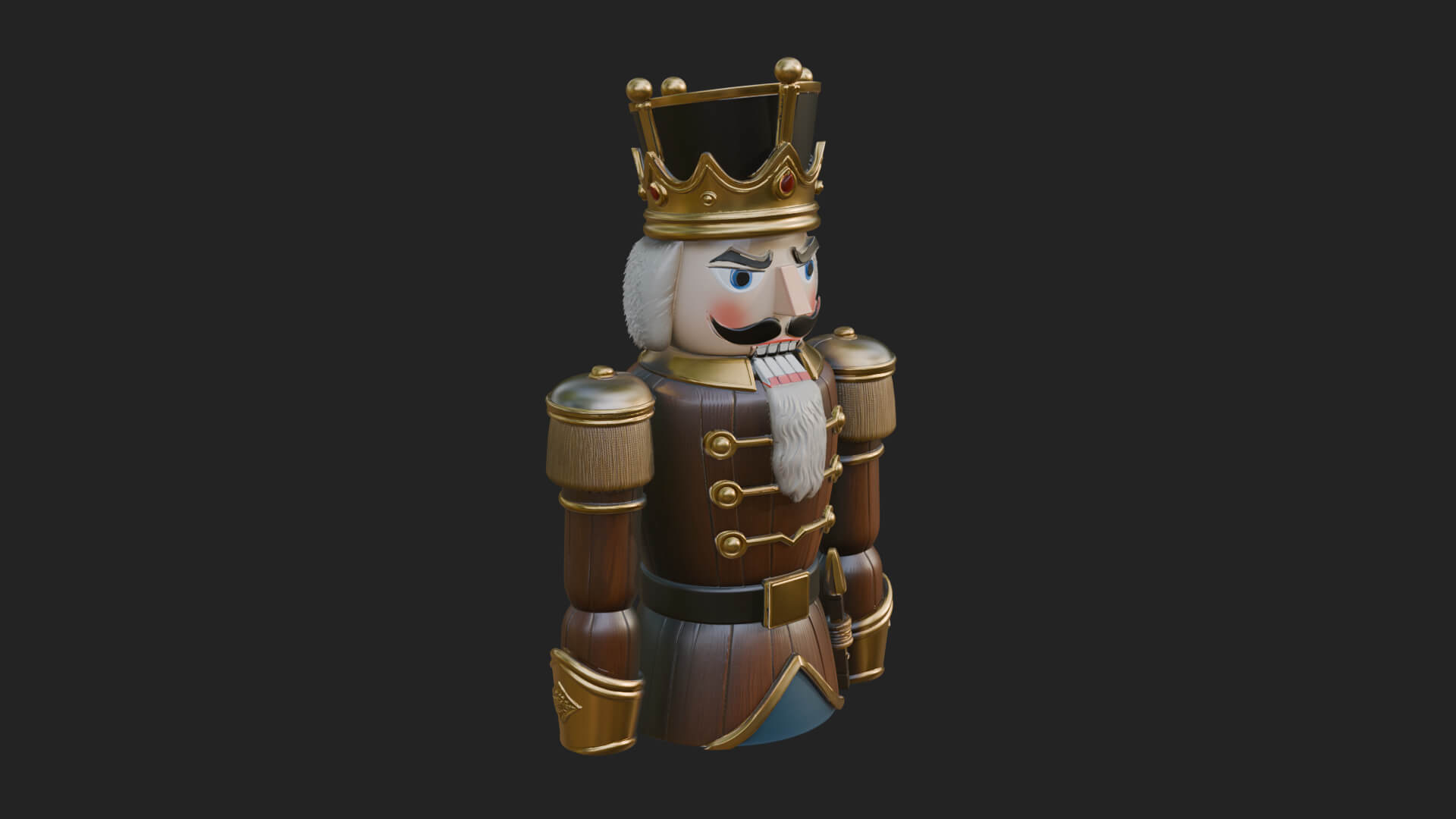 Nutcracker Soldier Statue Design 8 3D Print Model 3D Model