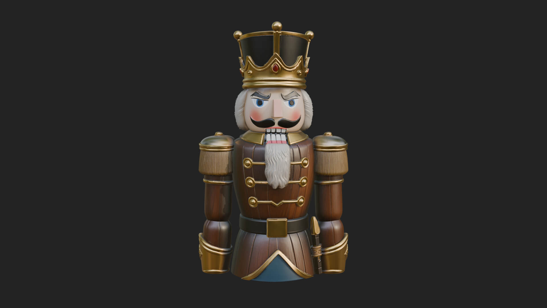 Nutcracker Soldier Statue Design 8 3D Print Model 3D Model
