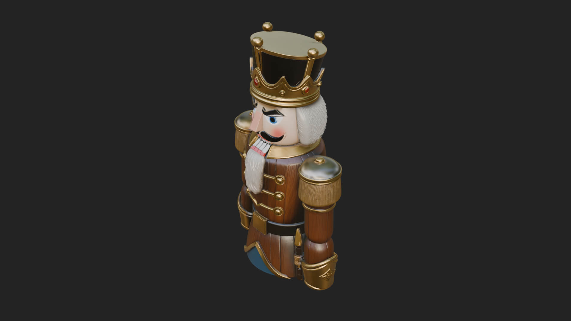 Nutcracker Soldier Statue Design 8 3D Print Model 3D Model