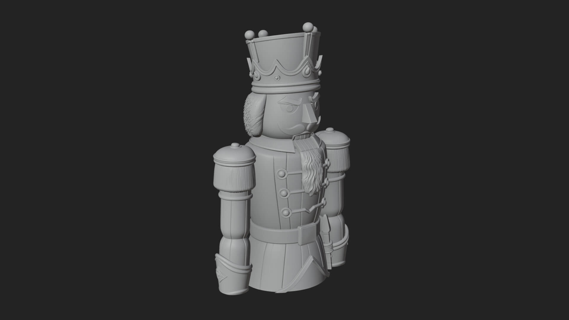 Nutcracker Soldier Statue Design 8 3D Print Model 3D Model