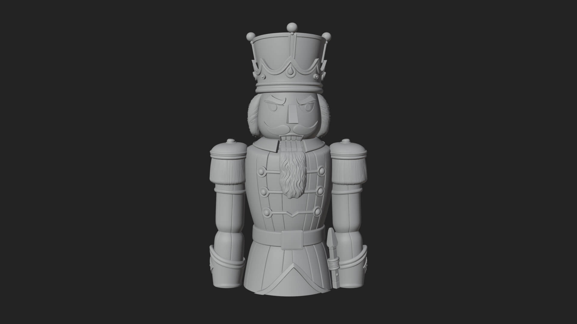 Nutcracker Soldier Statue Design 8 3D Print Model 3D Model