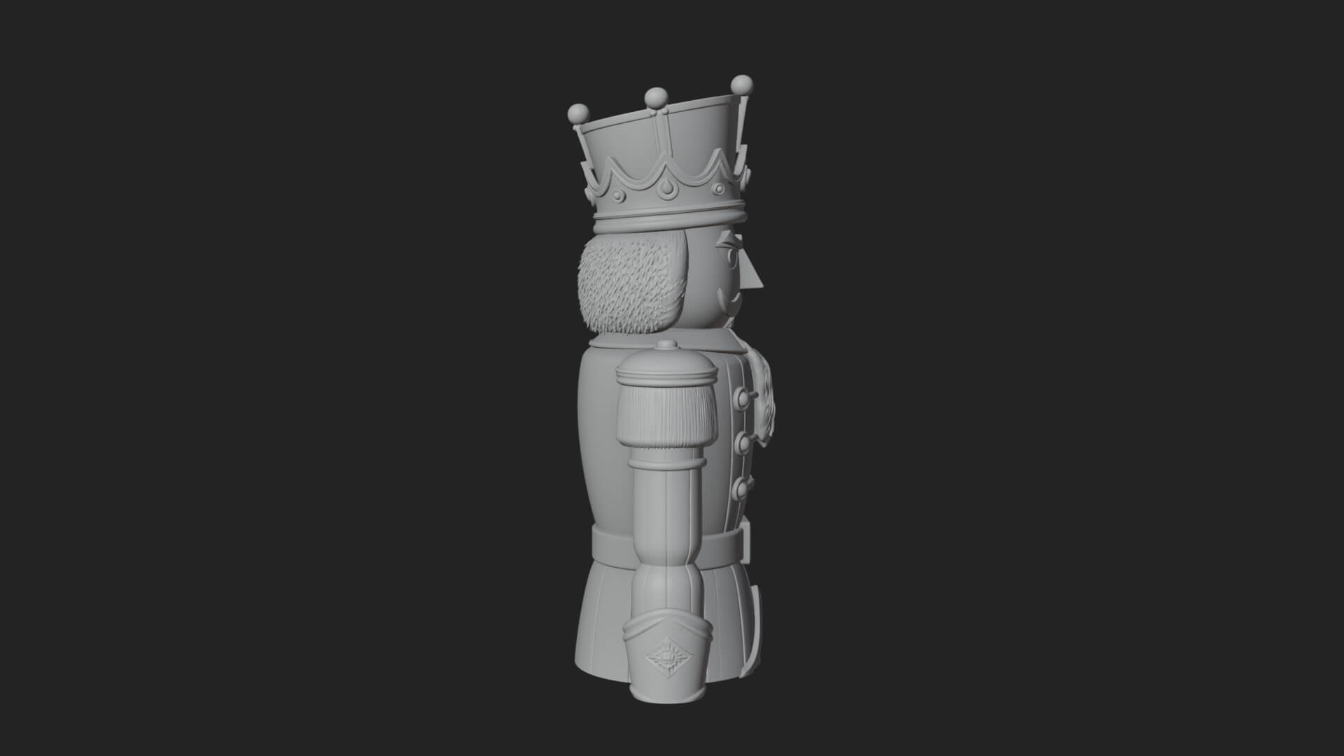 Nutcracker Soldier Statue Design 8 3D Print Model 3D Model