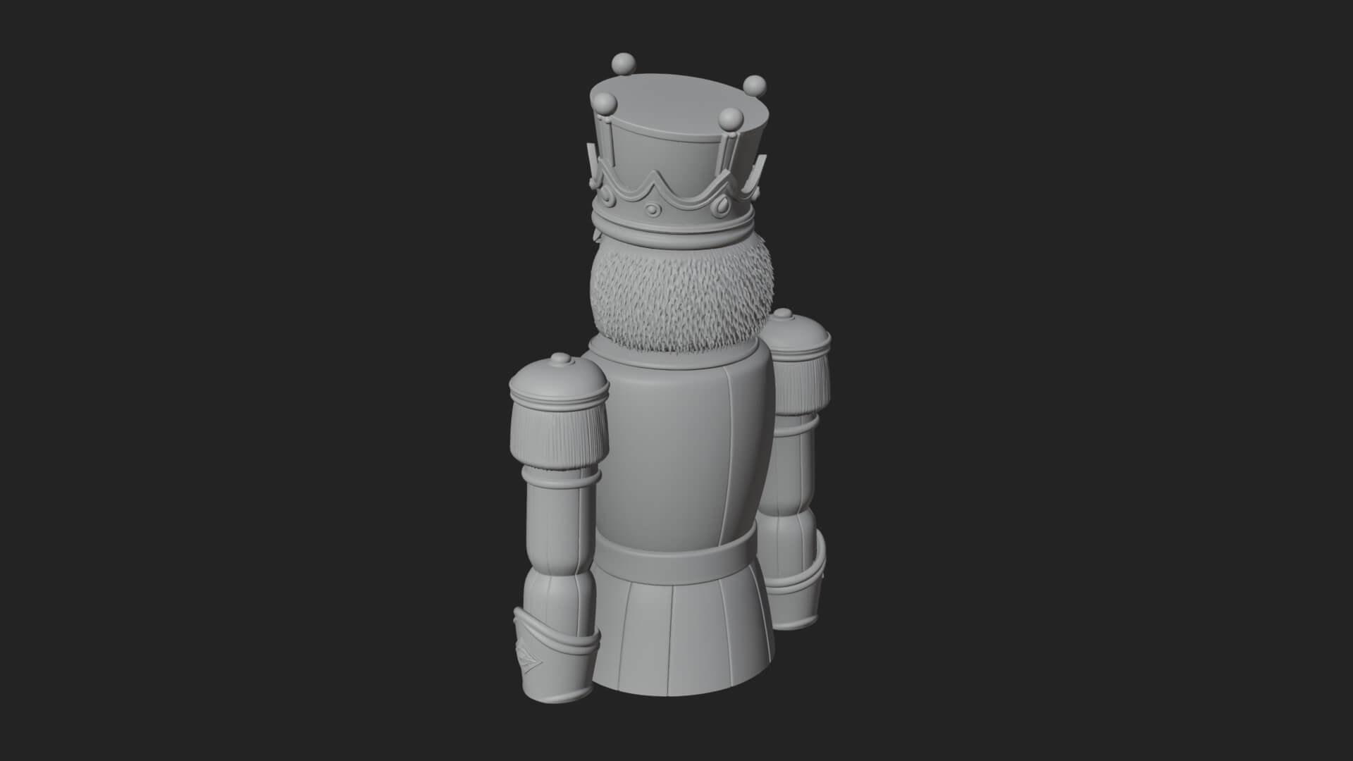 Nutcracker Soldier Statue Design 8 3D Print Model 3D Model