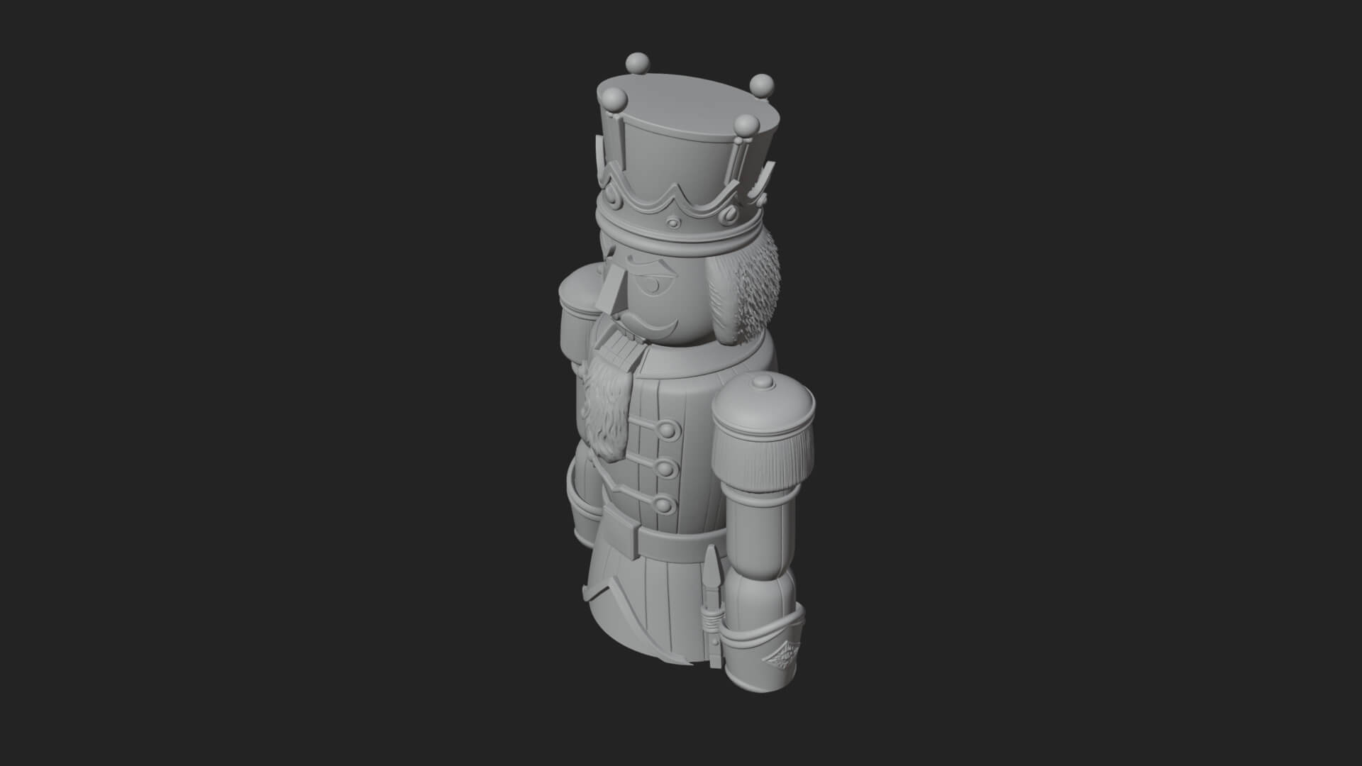 Nutcracker Soldier Statue Design 8 3D Print Model 3D Model