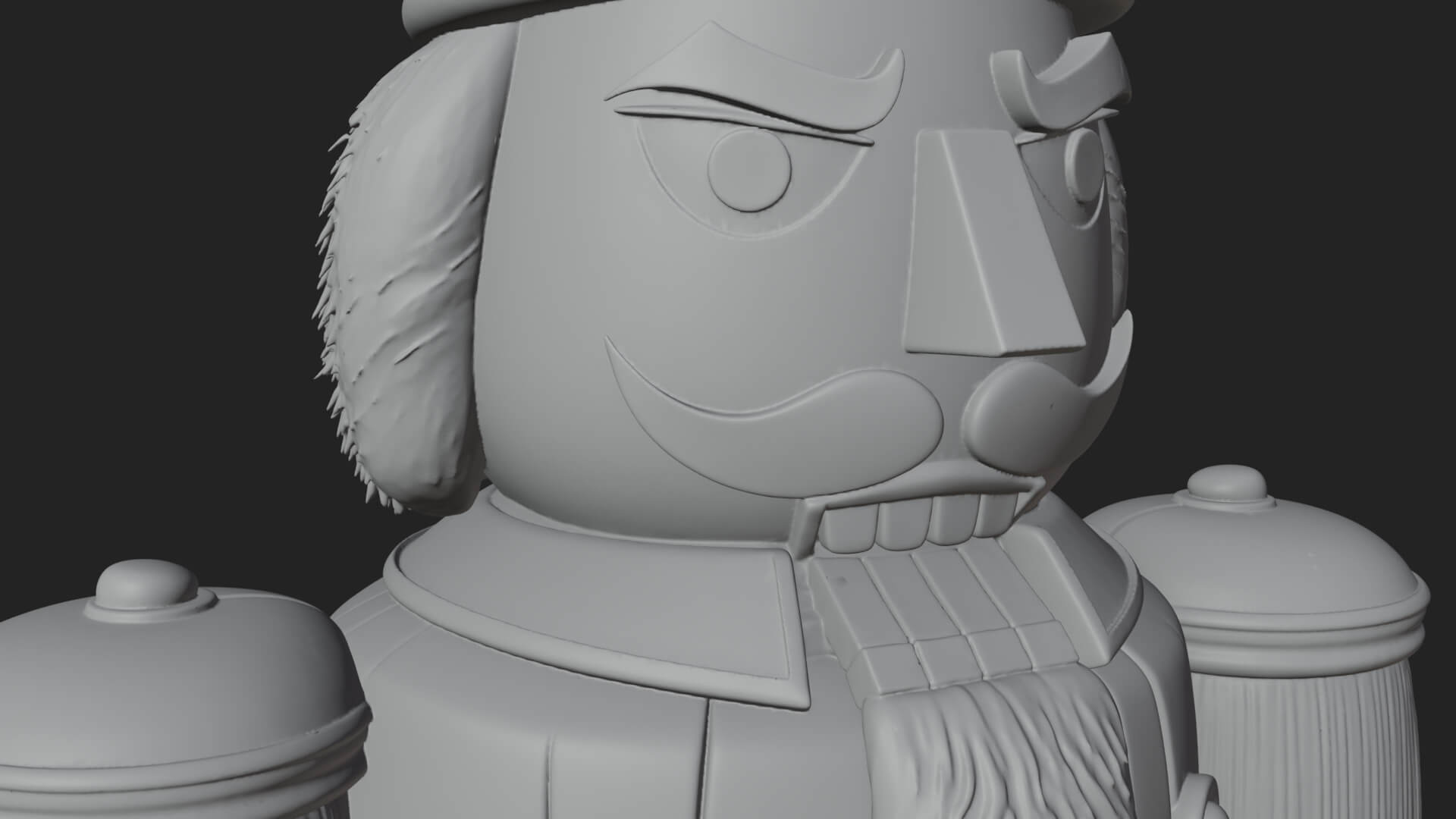 Nutcracker Soldier Statue Design 8 3D Print Model 3D Model