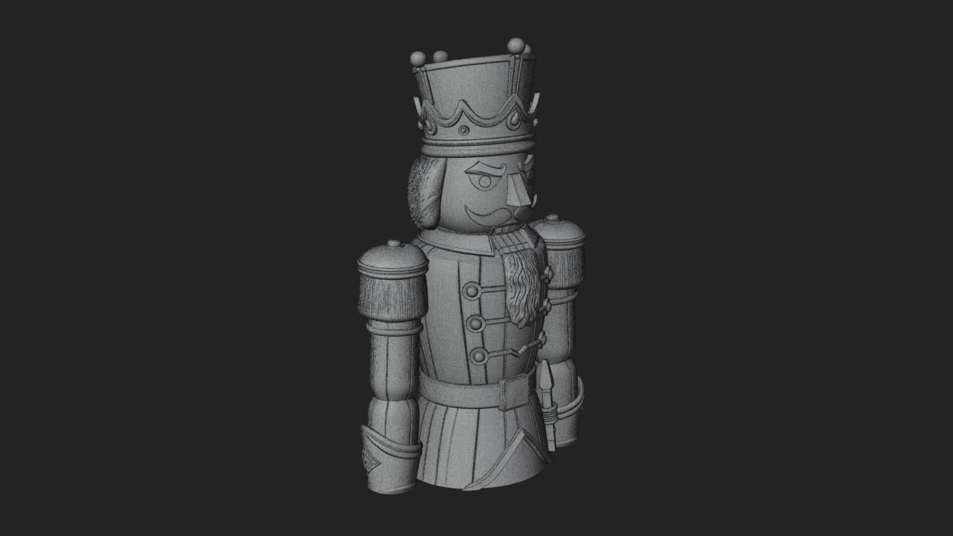 Nutcracker Soldier Statue Design 8 3D Print Model 3D Model